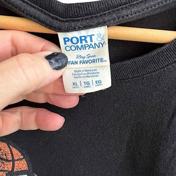 🌴 Basketball Mom Graphic T-Shirt Black XL Port & Company - Picture 6 of 10